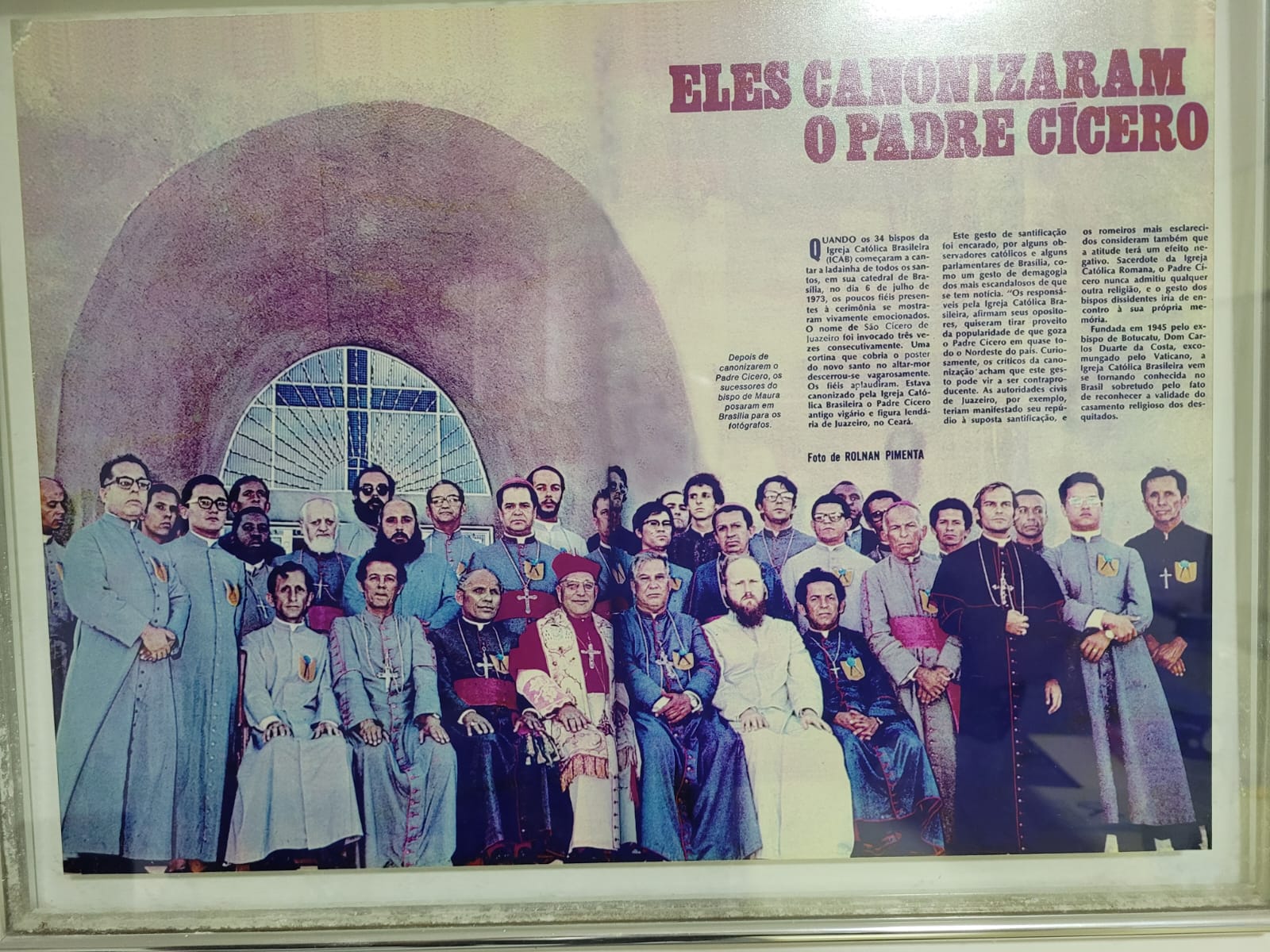 Foto histórica da canonização do Padre Cícero, publicada pela revista O Cruzeiro