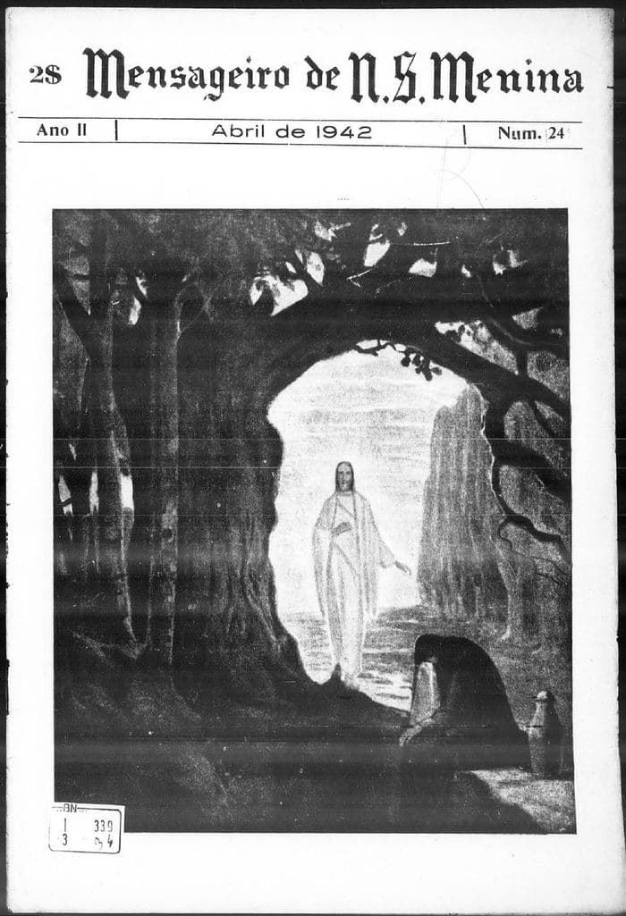 Capa da revista Mensageiro de Nossa Senhora Menina, Nº 24, Abril de 1942