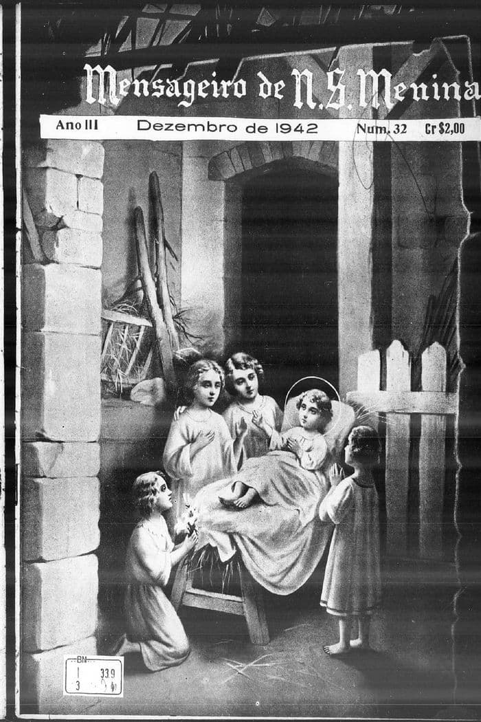 Capa da revista Mensageiro de Nossa Senhora Menina, Nº 32, Dezembro de 1942